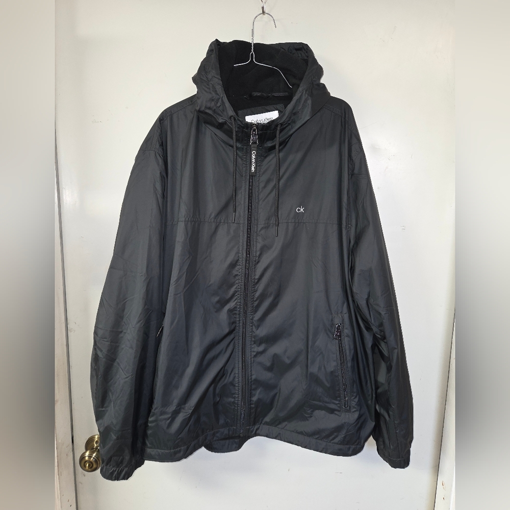 Calvin Klein Men's Charcoal Windbreaker